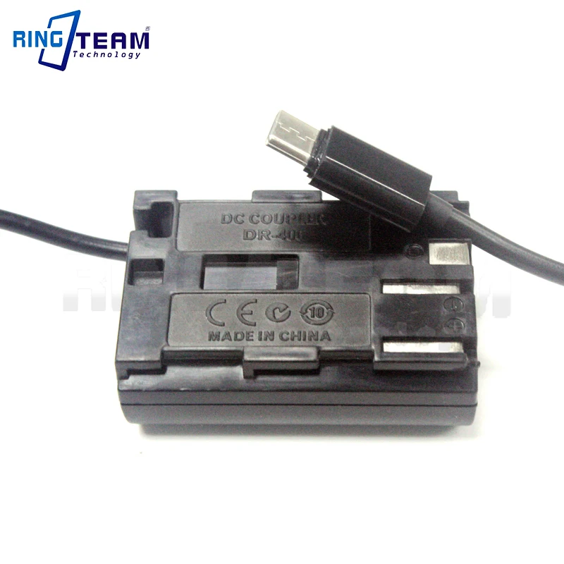 PD Power Supply to DR-400 Dummy Battery DR-E2 DR-400 DC Coupler BP-511 Dummy Battery for ACK-E2 5D
