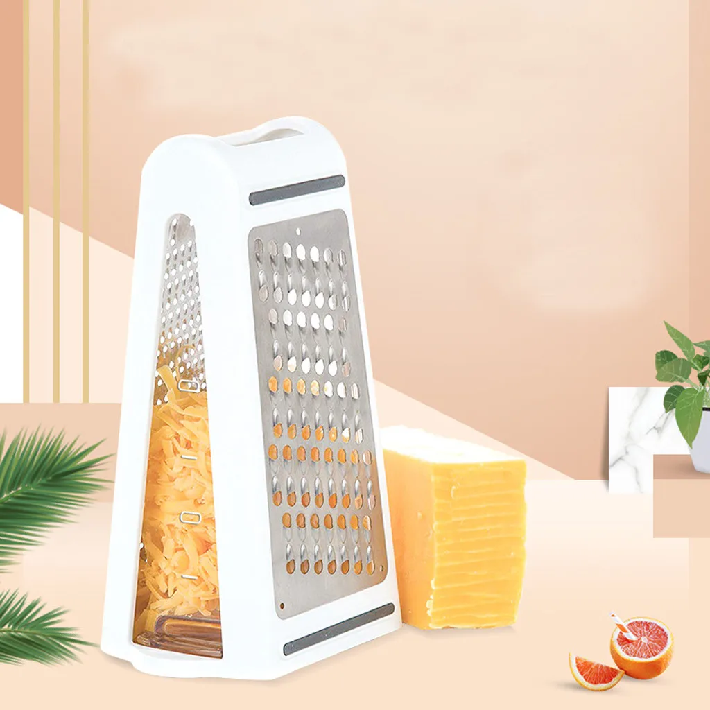 

Box Cheese Grater Box - 2-Sided Stainless Steel Cutter and Shredder for Cheeses vegetable Grater carrots cabbage kitchen tool