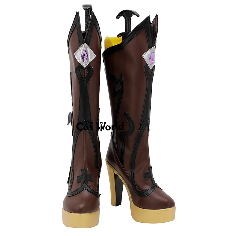 Genshin Fischl Games Passen Sie Cosplay High Heels Schuhe Stiefel an