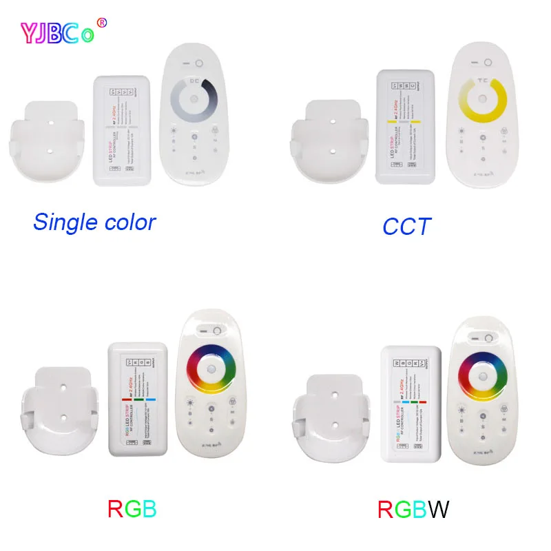 

12 В 24 в 2,4G RF сенсорный экран дистанционный набор Одноцветный/CCT /RGB /RGBW фотоконтроллер