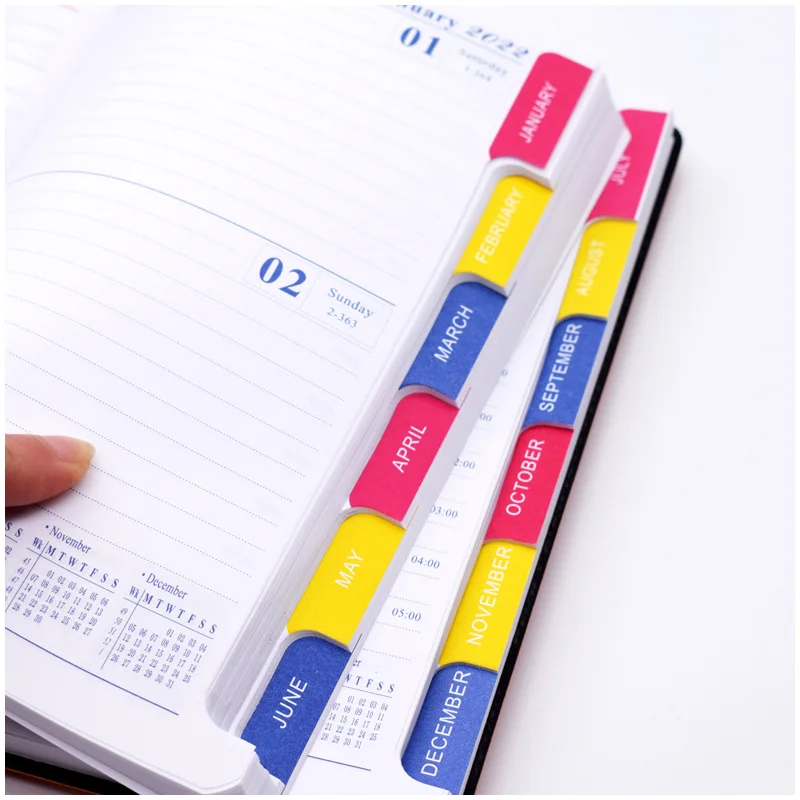 Planner Notebook A5 Notepads Planner 365 Days Schedule Book Office Accessories Personal Diary Notepad With The Rings