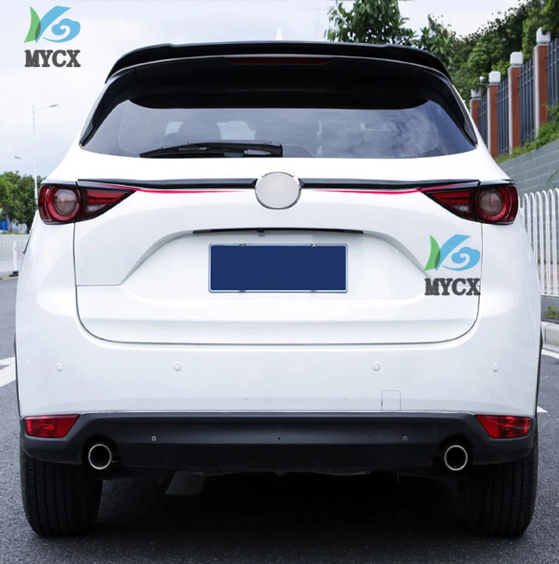 

FIT For Mazda CX5 CX-5 CX 5 2017 2018 2019 KF ABS Chrome refit rearguards trunk rear bumper tail box trim 2PCS