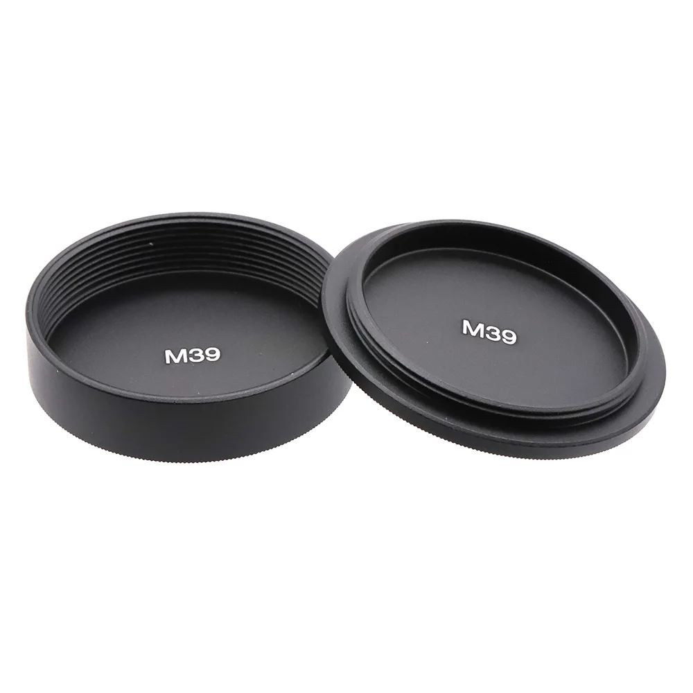 Metal Cap Set Rear Lens Cap Body Cap Cover Screw Mount for Leica Zenit M39 x 1mm M42 x 1mm