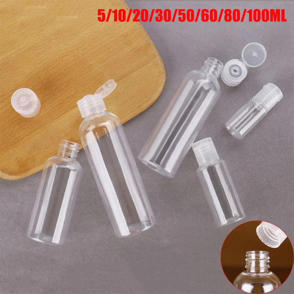 Picture 5: Squeeze Makeup Clear Shampoo Bottle Refillable Empty Container Bottle Lotion Jar