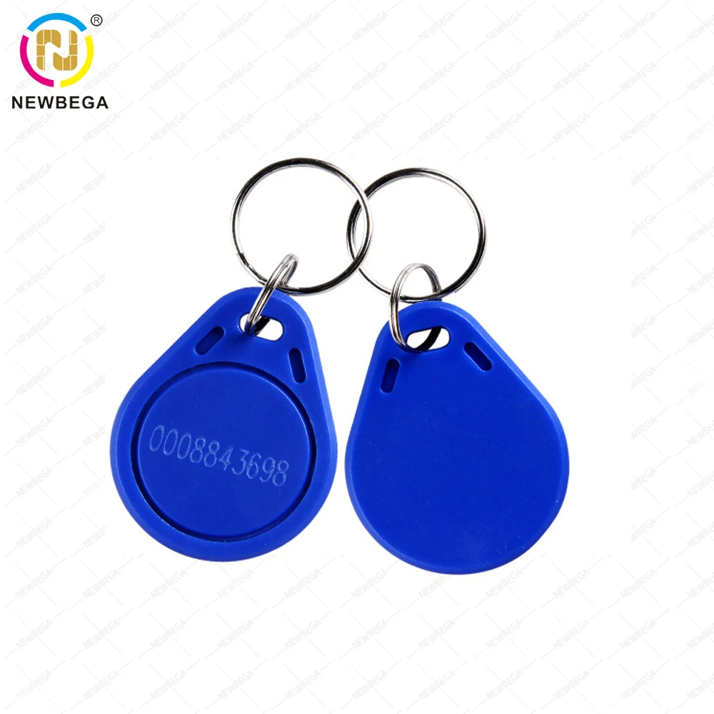 10PCS EM4100 TK4100 125khz ID Keychain Read Only Proximity Keyfobs Tag  Smart Secure Door Entry Access Control ID Keychain