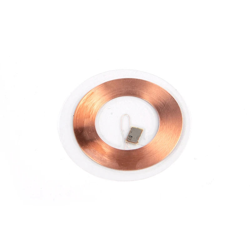 (❤️)5Pcs/set 125KHz ID T5577 Writable Rewritable Copper Coil Coin Card Keyfob RFID Ultra-thin Cell Phone Access Card