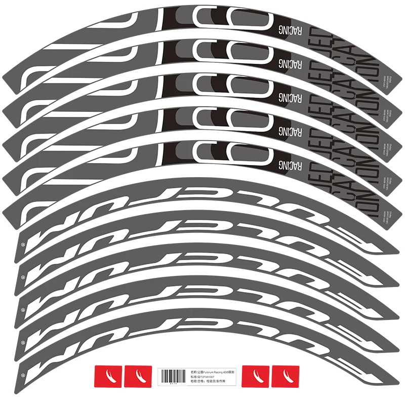 Racing-6DB road bike climbing wheel set sticker rim height 26mm bicycle rim decals racing 6DB