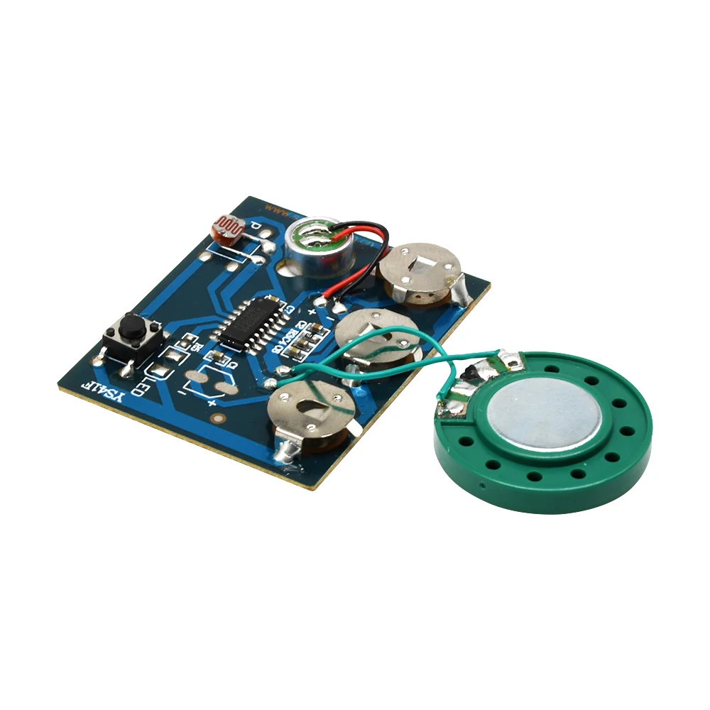 30S Sound Voice Music Recorder Board Photosensitive Sensitive Key Control Programmable Chip Audio Module for Greeting Card DIY