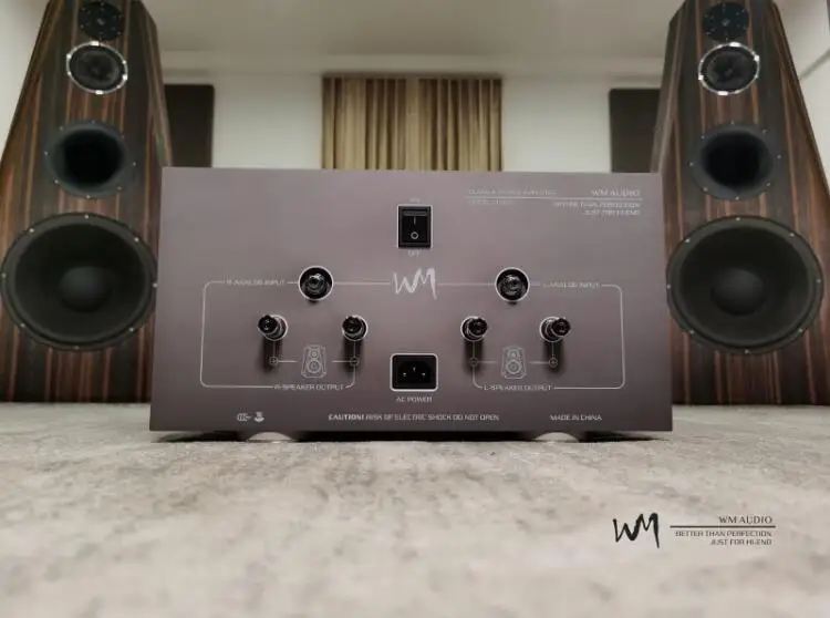 Latest  WM AUDIO M1000 dual channel 64W + 64W fever class A post-amplifier  ,HIFI pure Class A final audio power amplifier