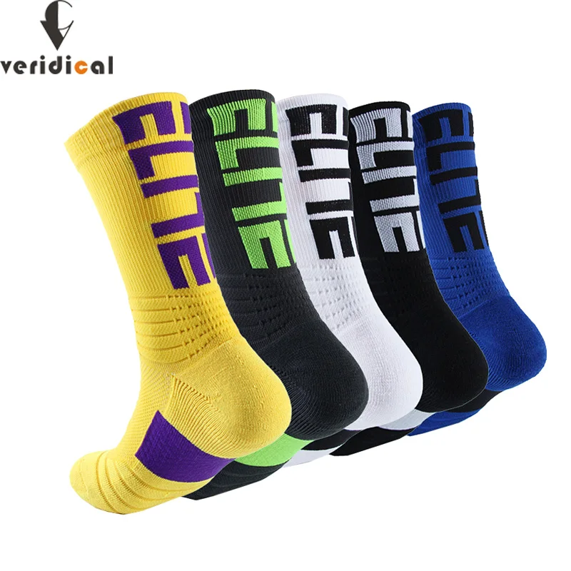 Elite Athletic Sport Socks Nylon Damping Bright Color Bike Running Football Outdoor Basketball  Cycling Travel Socks Fashion