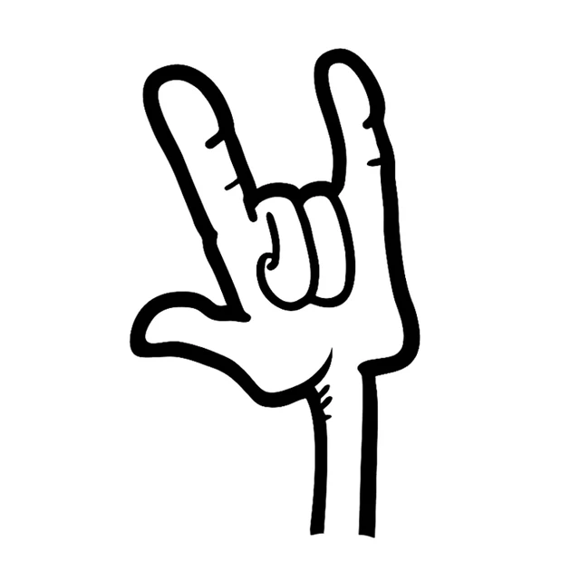 

10*16.8CM Coolest Peace Hand Symbol Car Sticker Vinyl Graphic Bumper Window Motorcycle Accessories