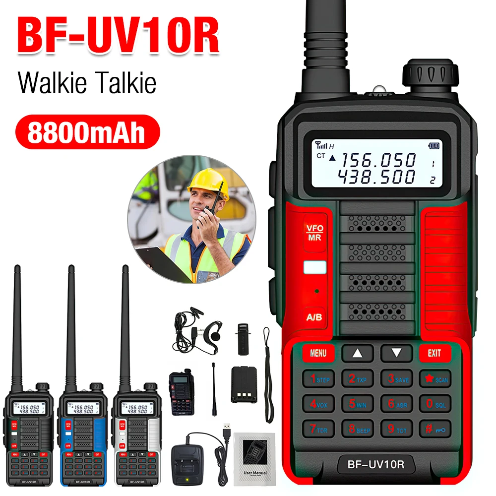 

For Bao Feng UV-10R Walkie Talkie Ha​ndheld Radio Transceiver Portable Mini Handheld High Powerful Walkie Talkie for Outdoor