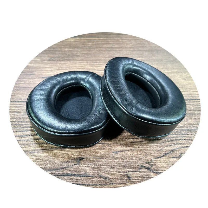 Substituição almofadas de orelha de pele carneiro bandana para sennheiser hdr160 170 180 190 fone ouvido almofadas travesseiro almofadas de ouvido capa copos