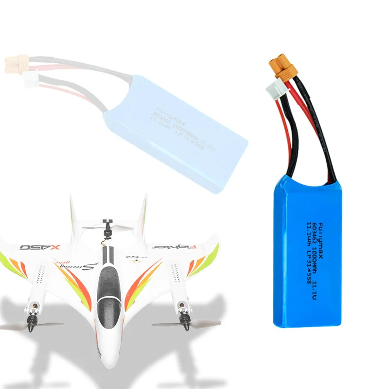 Original 3S 11.1V Lipo Battery For XK x450 FPV RC Airplanes Spare Parts 11.1V 1100mAh/1300mAh Batteries For x450