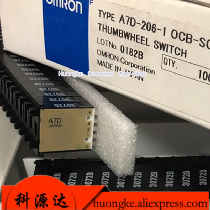 1pcs/lot A7D-206-1 DIP switch Click-in binary coded decimal