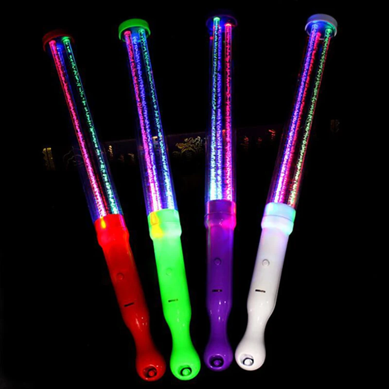 

Glowing Bubble Stick LED Party Light Up For Neon Party sticks party Concert Wedding Celebration Festival Decoration Supplies