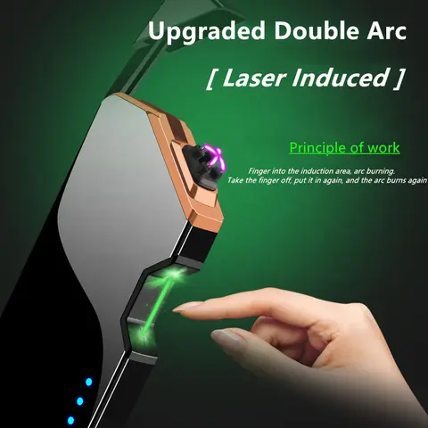 Laser Plasma Arc Lighter Rechargeable Windproof