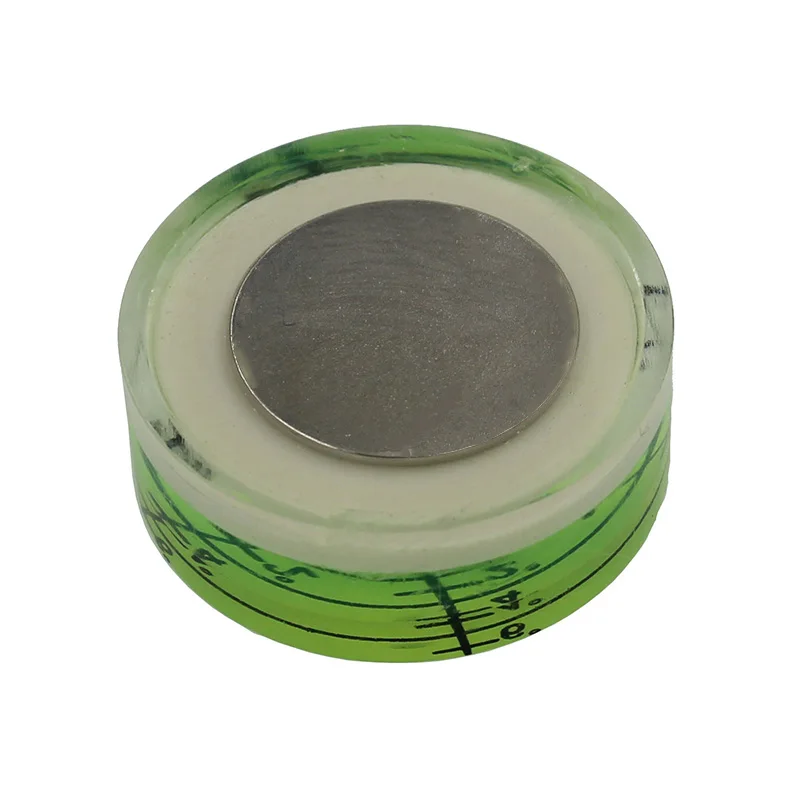 Strong Magnetic Circular Inclinometer Plastic Universal Spirit Level Bubble Bead Small Dia32mm 1PCS