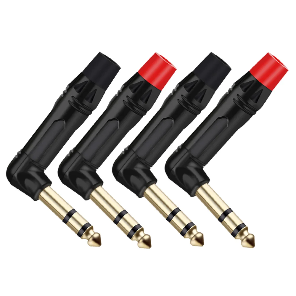 10pcs/lot Mono/Stereo Jack 6.35mm Male Plug Wire Connector Guitar Microphone MIC 6.3MM Plug Audio Connector Factory Wholesales