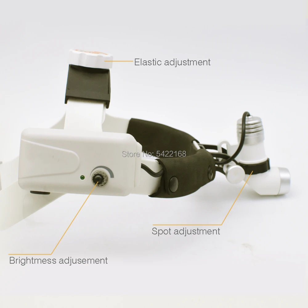 Farol LED integrado sem fio para cirurgia, Farol cirúrgico otorrinolaringológico, Operação e exame médico, Lâmpada 3W para animais de estimação