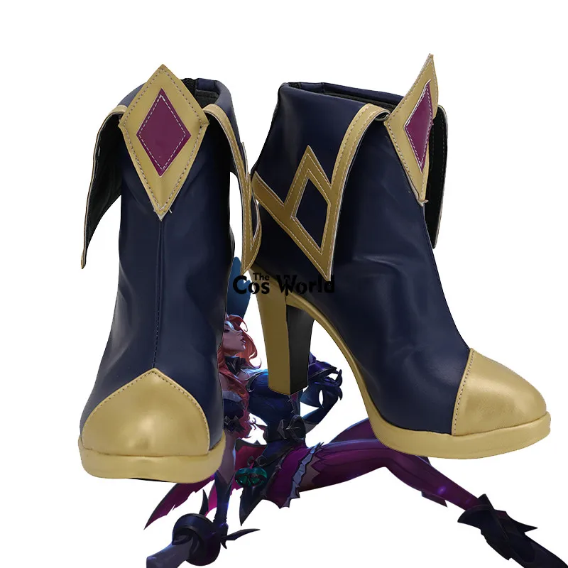 

LOL Halloween the Bounty Hunter Miss Fortune Games Customize Cosplay High Heels Shoes Boots