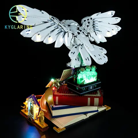Kyglaring LED-belysningsset DIY-leksaker för 76391 Magisk brevbärare, uggla, byggblock (endast ljuskit ingår) 12 best sales Lego 75341 - №9