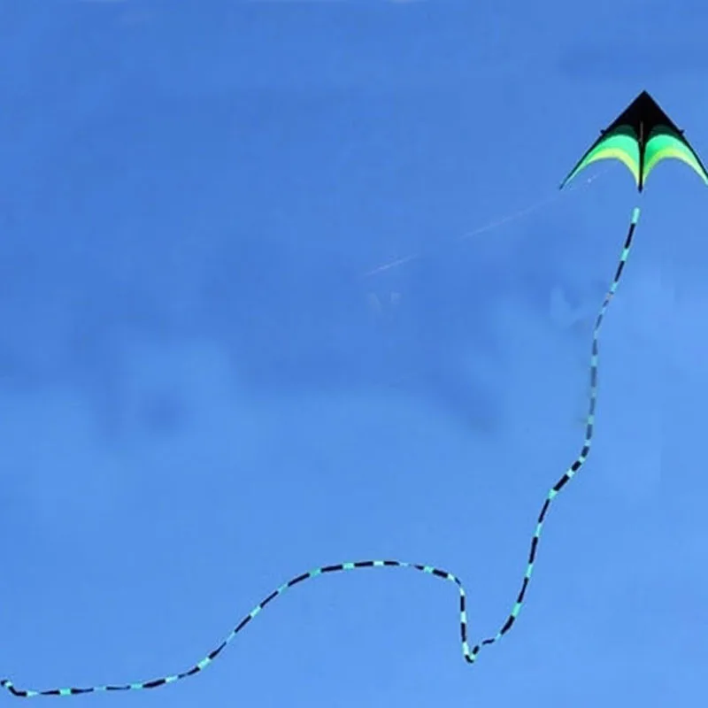 Outdoor Fun Sports Kite Accessories /10m-30m Green with Black Tail For Delta kite/Stunt /software kites Kids