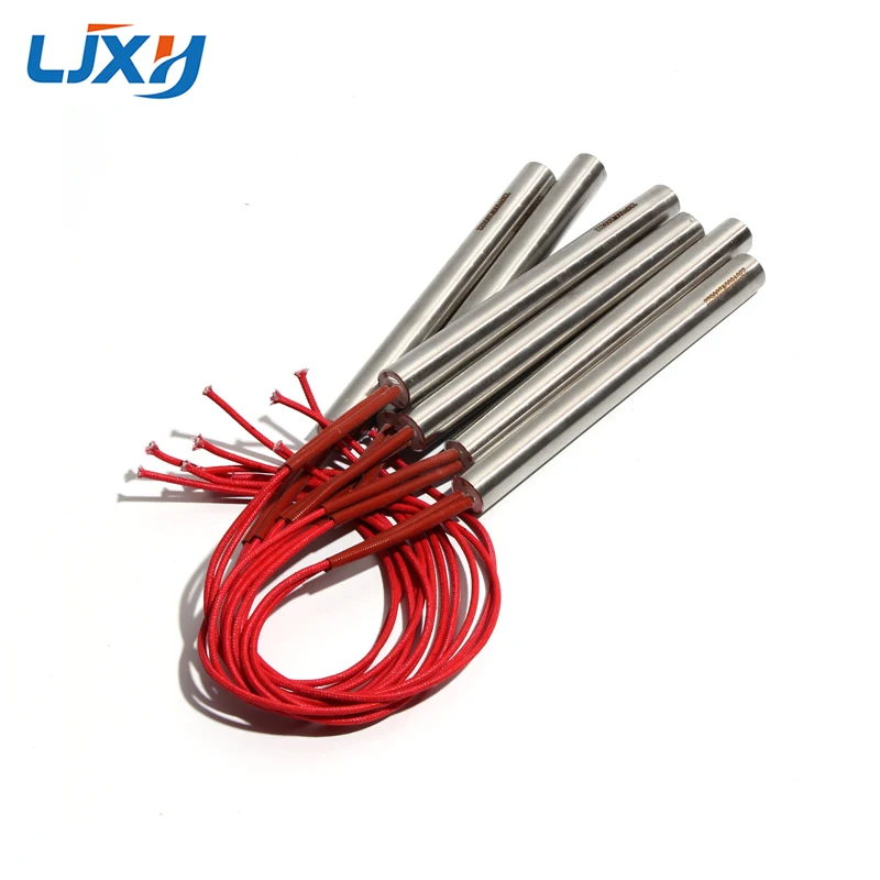 LJXH 2PCS 12.5mm 80~150mm Tubular Cartridge Heaters 110/220/380V SUS Electric Heating Pipe 250/260/310/370/470W Resistance Part