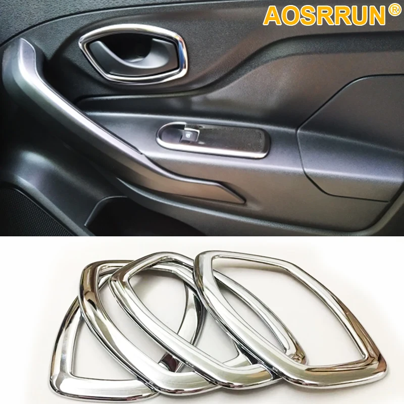 Interior Inside Door Handle Covers trim Car Accessories For Lada Xray Renault Clio 4 Captur 2014 2013 2015 2016 2017