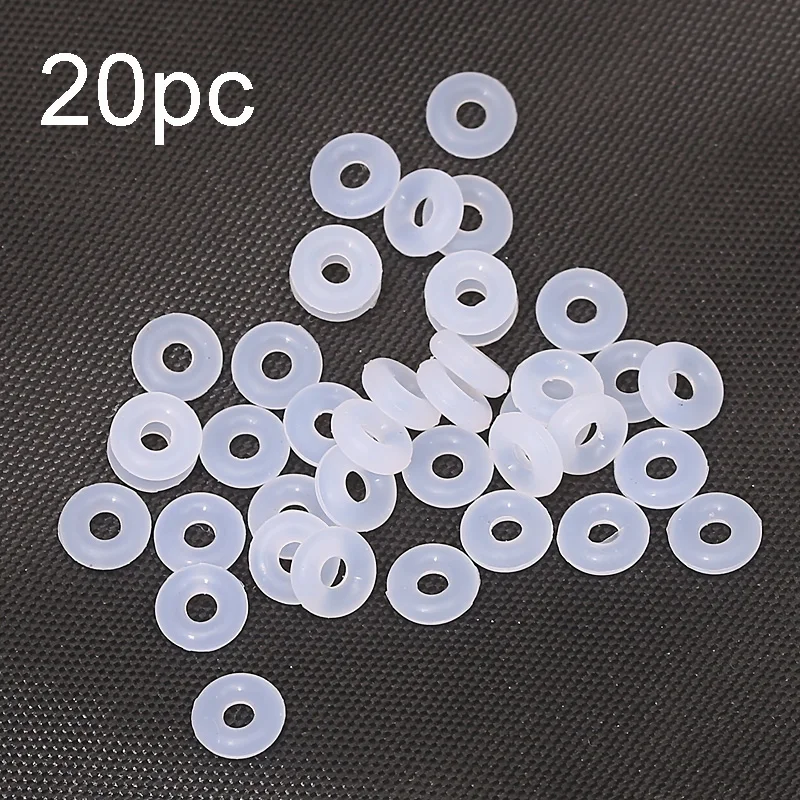 Jewoey Shion White Rubber Clip Charms Safety Stopper Beads Fits Fashion Pandor Charm Bracelets & Necklaces Jewelry Gift Making