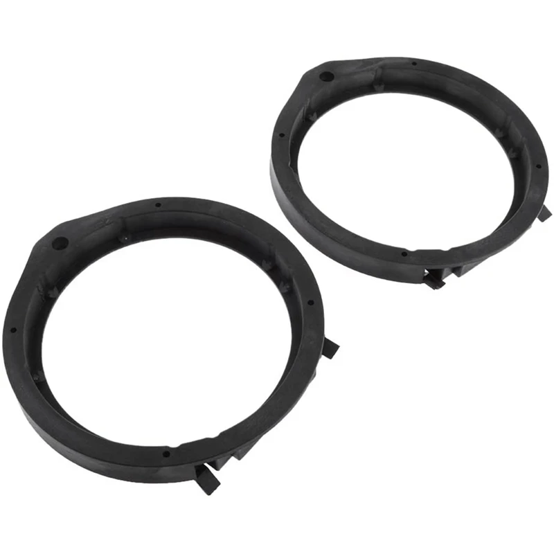 2Pcs Black 6.5 inch Car Speaker Mounting Spacer Adaptor Rings for Honda Civic Accord Crv Fit City