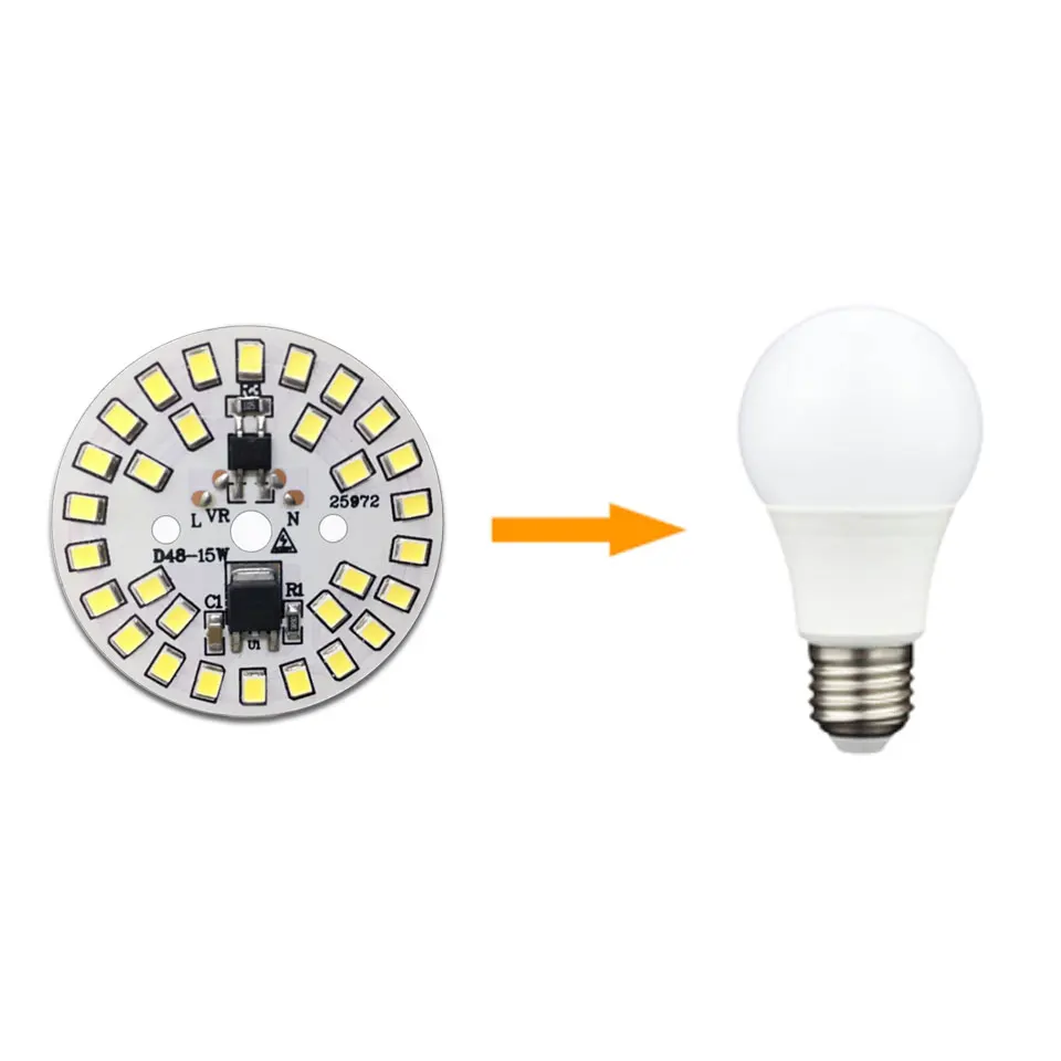 DOB LED Lamp Chip 3W 28mm Input AC 220V  Smart IC Driver Fit For DIY LED Downlights Spotlights LED Bulb