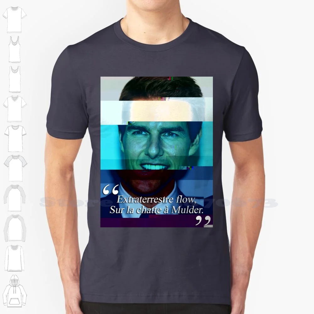 Glitch-Tom Cruise 100% Cotton T-Shirt Asbaf Tom Cruise Glitch Photography