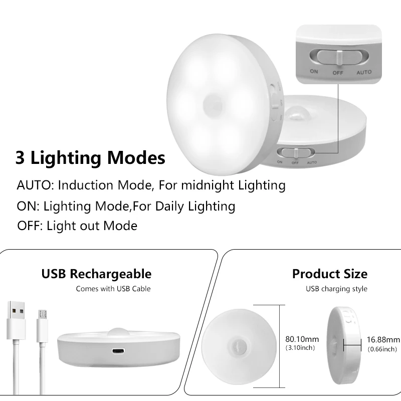 2021 neue Nacht Lampe Mit Motion Sensor Warm/Weiß Nacht Lichter Für Hause Als Kinder der Nacht Licht Für küche/Schrank/Schrank