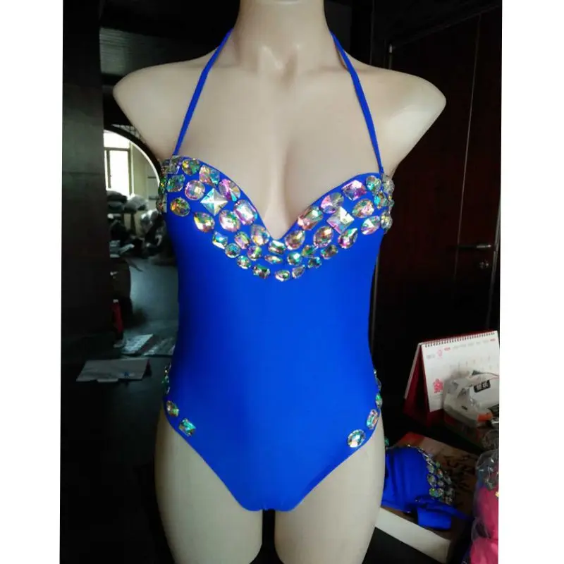 

2020 venus vacation bikini set new siamese rhinestone sexy women swimwear diamond bling stones swimming suit bathing suit