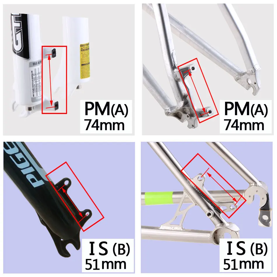 WUZEI MTB Brake Disc Adapter Hydraulic Brakes Bracket IS PM Brake Caliper Disc Post Mount Adapter for 140 160 180 203mm Rotor