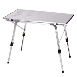 K-STAR Outdoor Folding Table Chair Camping Aluminium Alloy Picnic Table Waterproof Durable Folding Table Desk For 90*53*69cm New