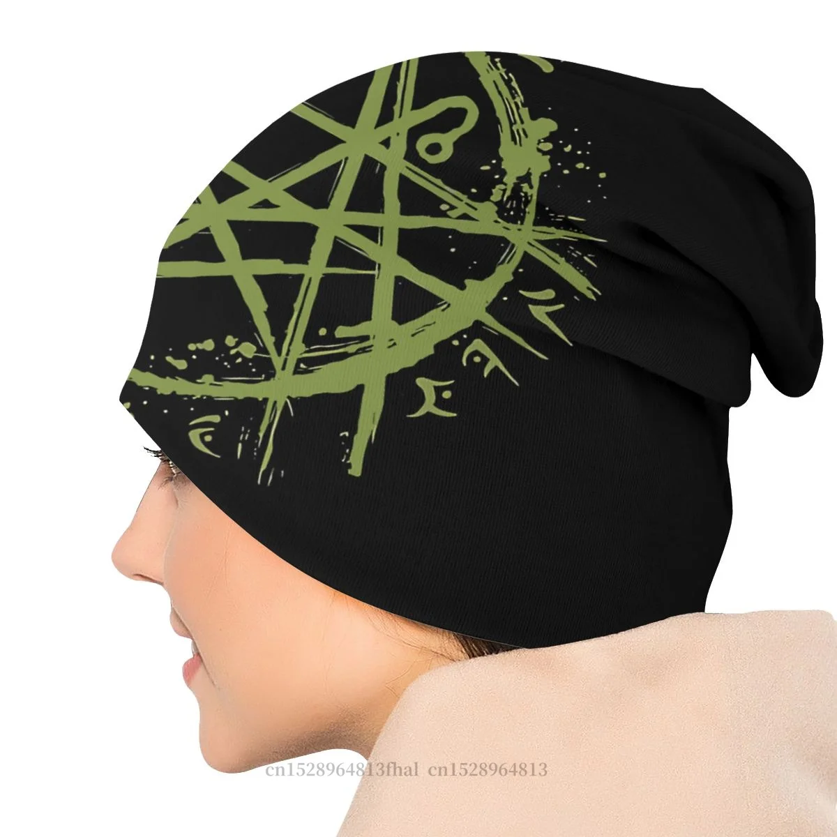 Necronomicon Sigil Lovecraft Symbol Occult Bonnet Homme Outdoor Hat Cthulhu Mythos Skullies Beanies Caps For Men Women Hats