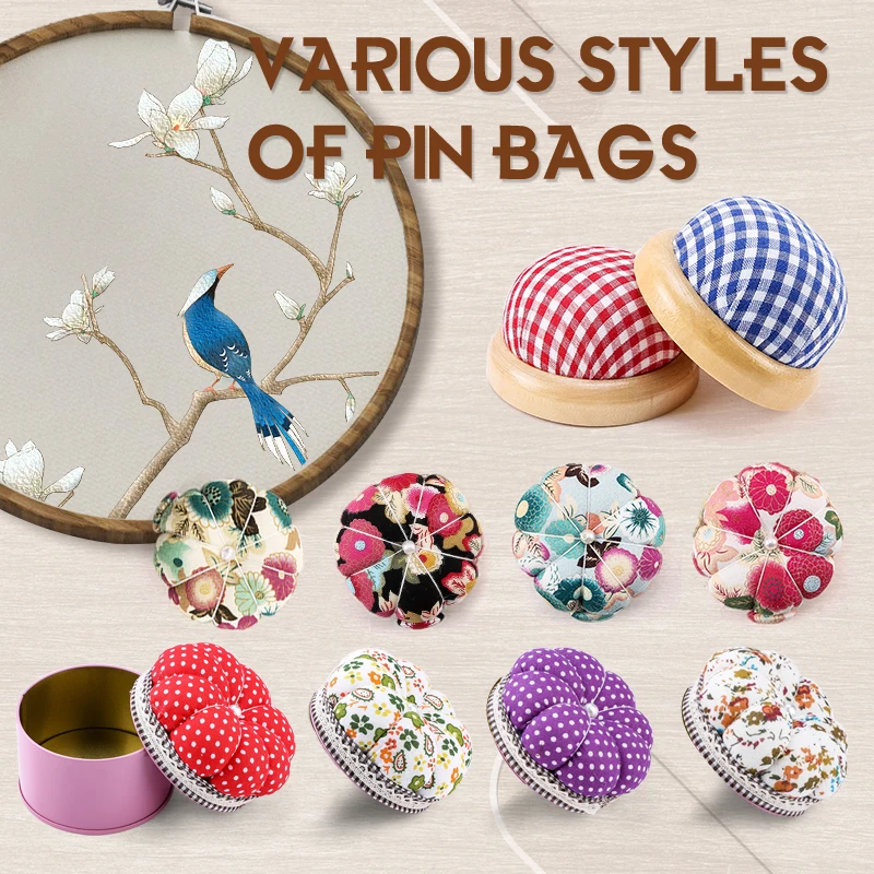 1Pc Needlework Accessories DIY Craft Needle Pin Cushion Holder Stitch Marker Sewing Pin Cushion Home Sewing Tools Ball Shaped