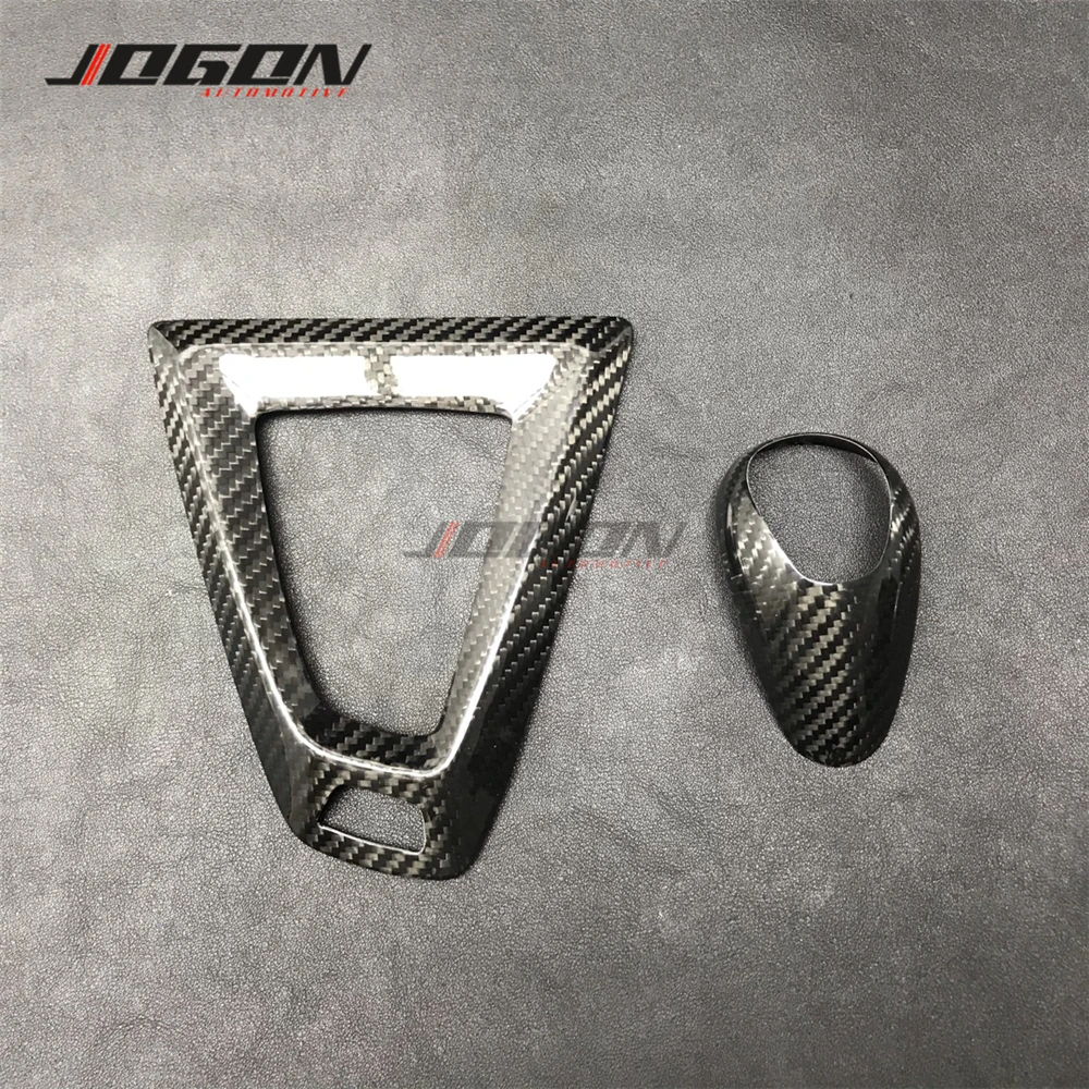 Gear Shift Knob Panel For BMW M2 F87 M3 F80 M4 F82 M5 F83 F10 F85 X5M F86 X6M F12 F13 Carbon Fiber Car Gear Panel Trim