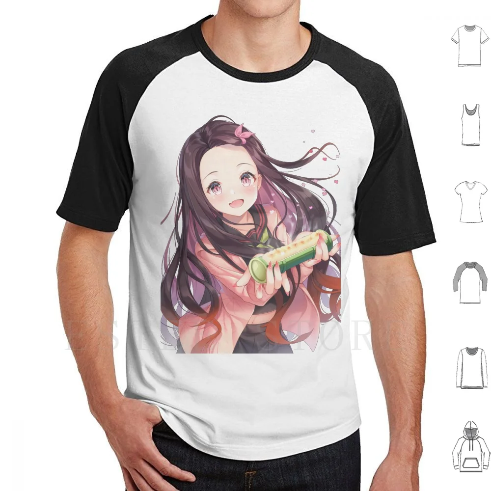 Nezuko T Shirt Cotton Men DIY Print Nezuko Kimetsu No Yaiba Anime Demon Kimetsu No Yaiba Nezuko Demon Nezuko Nezuko Demon