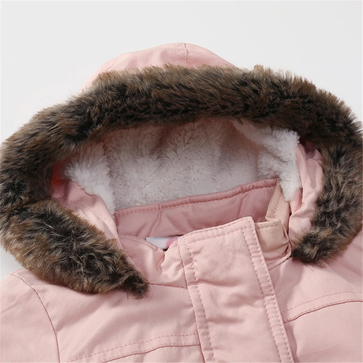 Children\'s Down Coat Winter Teenage Baby Girls Cotton-padded Parka & Coats Thicken Warm Fleece Jackets Toddler Kids Outerwear