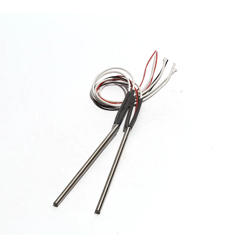 2pcs/lot 304SS Cartridge Heater 7x225/230/240/250/255mm Heating Element AC220V/110V/380V 490W-560W with Type K Thermocouple