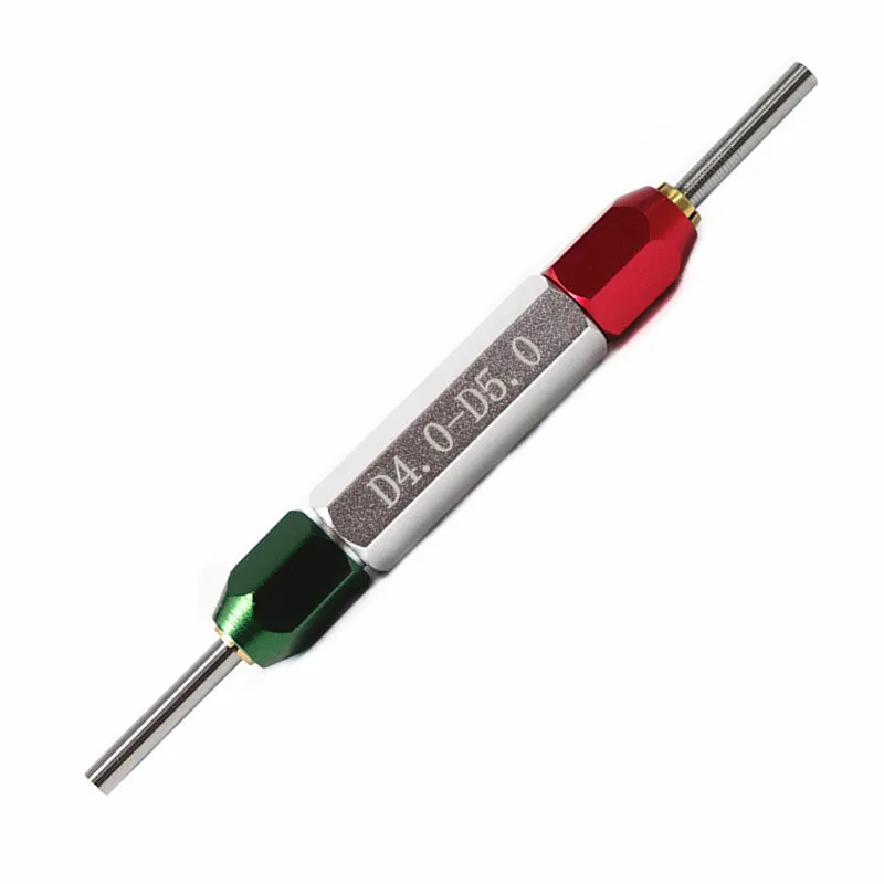 CNC Red and Green Clamp Holder for Needle Gauge Double Heads Pin Handle Go-and-not-go Plug Gauge Measuring Tool