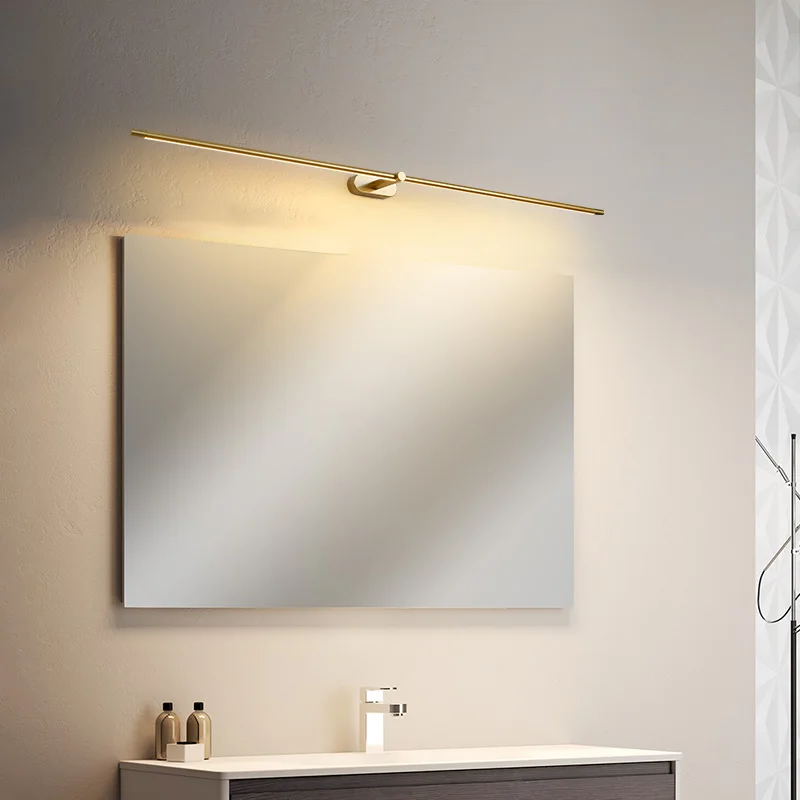 

Black/Gold/White Modern LED Mirror light bathroom light washroom Front mirror lamp fixtures miroir mural 110V-220V wall light