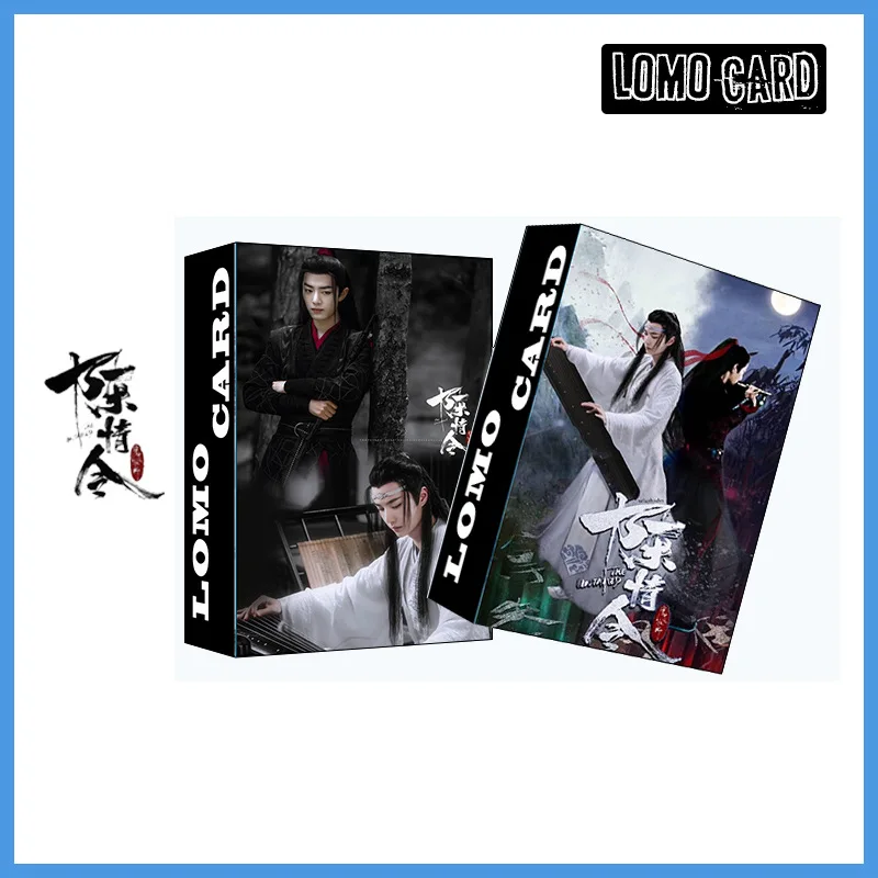 30 fogli/set The unted Chen Qing Ling LOMO Card Mini cartolina Xiao Zhan Wang Yibo Star biglietti d\'auguri fai-da-te biglietto regalo