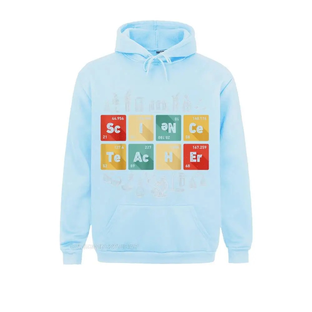 Science Teacher Chemistry Periodic Table Of Elements Gifts Customized Hoodies Retro Long Sleeve Mens Sweatshirts Classic Hoods