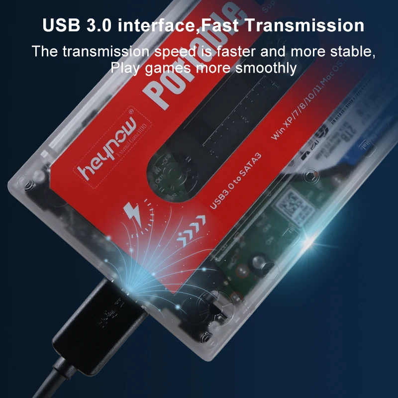 TSINGO-휴대용 외장 게임 하드 드라이브 디스크, 2TB, WII, PS1, N64, PS2 용, 노트북/PC/GK3V/GK 미니, 72000 게임 내장