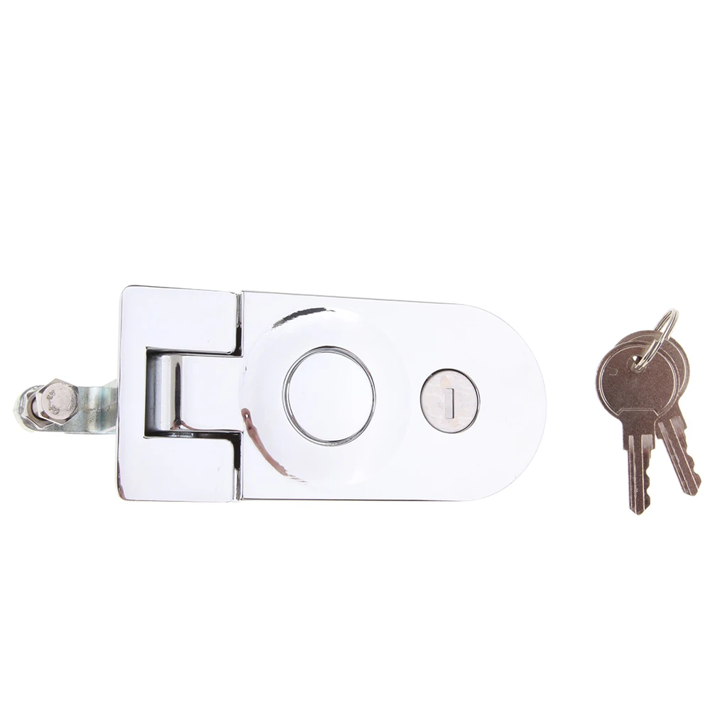 Car Lock Stainless Steel Recessed Mounted Compression Latch & Key For Boat Yacht RV Camper Trailer Motorhome Cabinet Tool Box