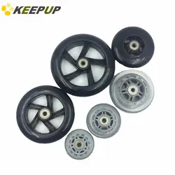 Replacement caster wheels,with bearing,polyurethane,3/4/5 inch,mute,wear resistance, Shopping cart, small luggage cart wheels